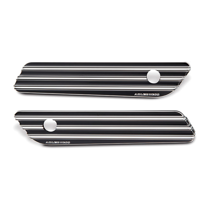ARLEN NESS, SADDLEBAG LATCH COVER SET. 10-GAUGE, BLACK CC BLACK ANODIZ 958726