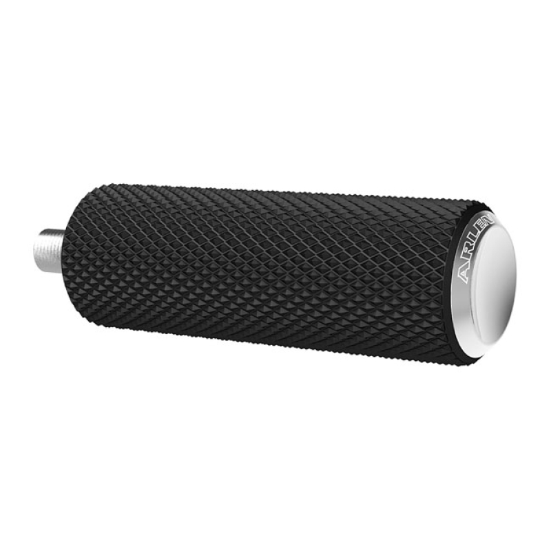 ARLEN NESS,  FUSION BRAKE/SHIFT PEG, KNURLED. CHROME CHROME END CAPS. 958990