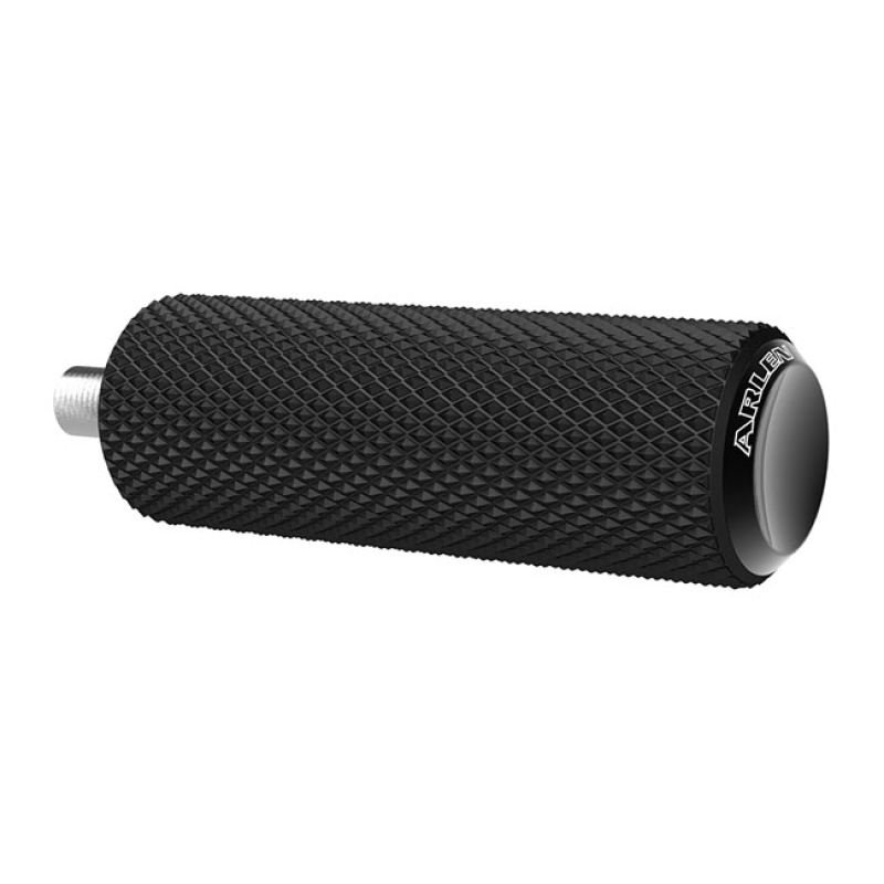 ARLEN NESS,  FUSION BRAKE/SHIFT PEG, KNURLED. BLACK BLACK ANODIZED END 958991
