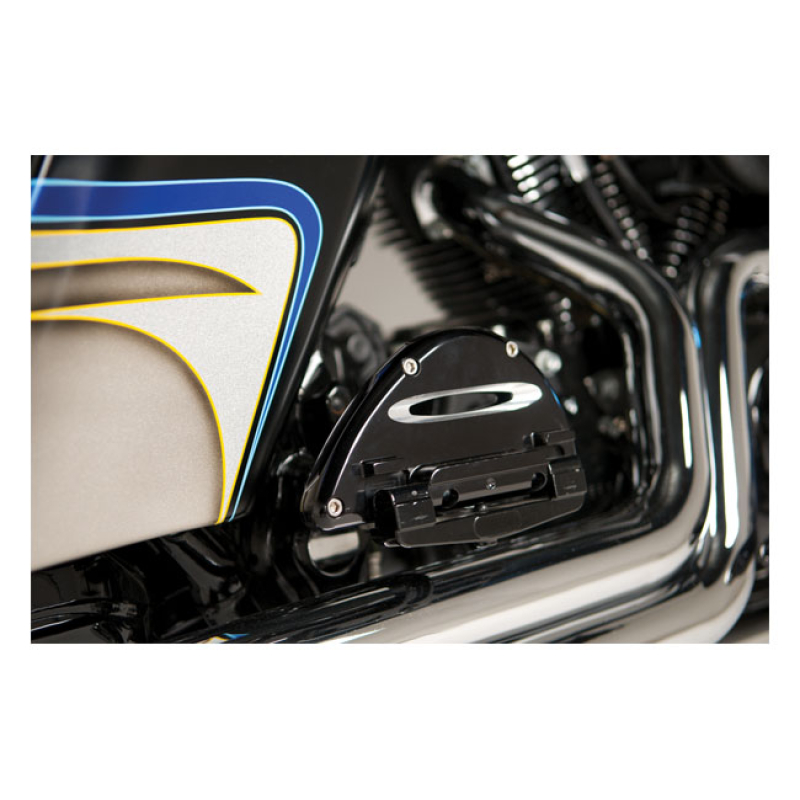 ARLEN NESS, DEEP CUT PASSENGER FLOORBOARDS. BLACK BLACK ANODIZED CONTR 959238