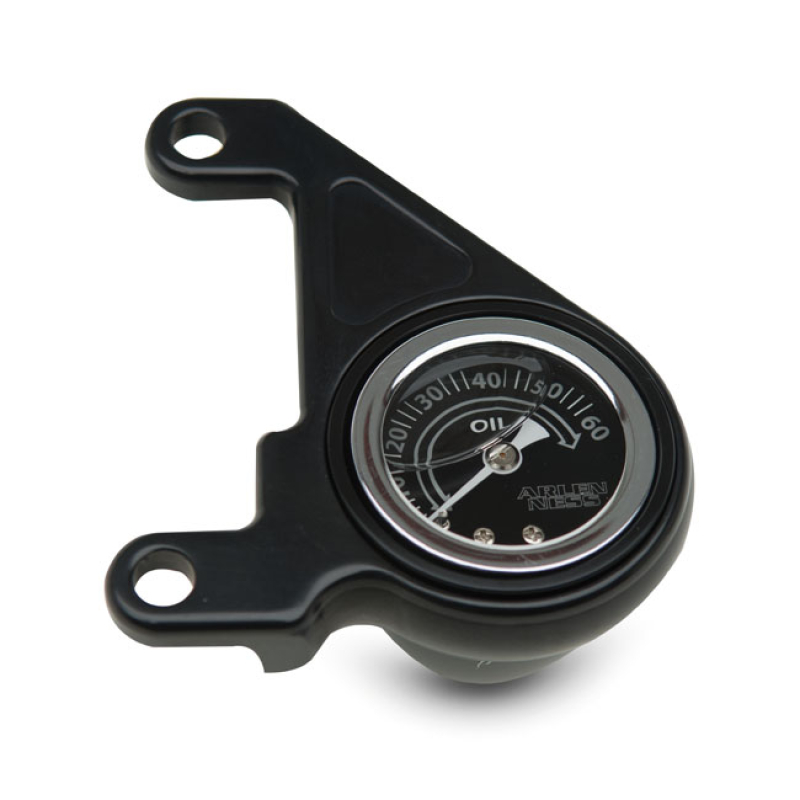 ARLEN NESS, OIL PRESSURE GAUGE KIT. RADIUS, BLACK BLACK ANODIZED. PRES 960367