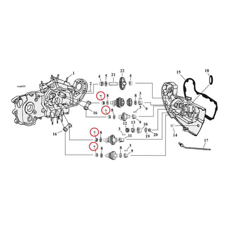 JIMS CAMSHAFT NEEDLE BEARING 961316