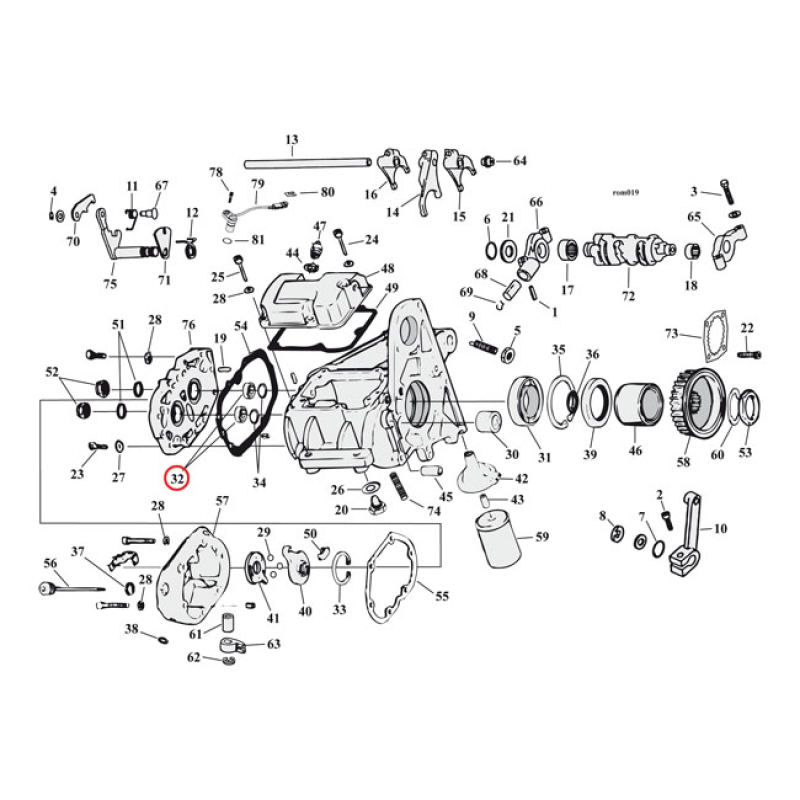 JIMS BEARINGS, TRANSMISSION 961355