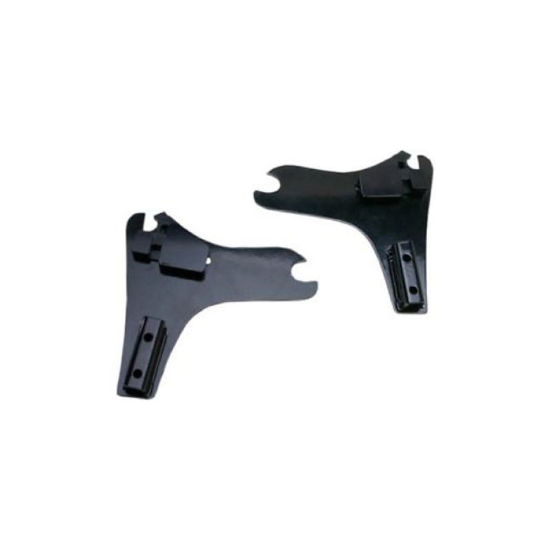 CYCLE VISIONS, DETACHABLE SISSY BAR SIDE PLATES. BLACK 11&quot; WIDE. BLACK 968337