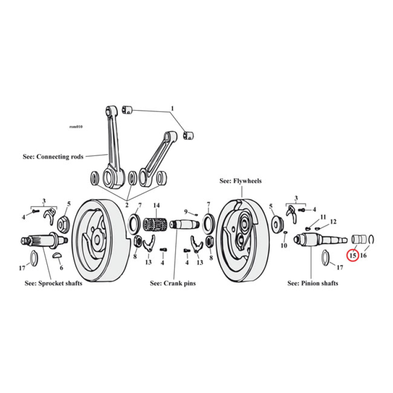 EASTERN INNER BEARING RACE, PINION SHAFT 970126