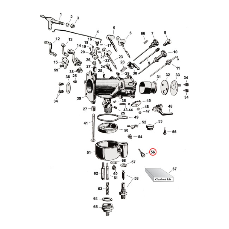SCREW/PIN AND SCREWKIT, OVERSIZE PIN LINKERT CARBS 970240