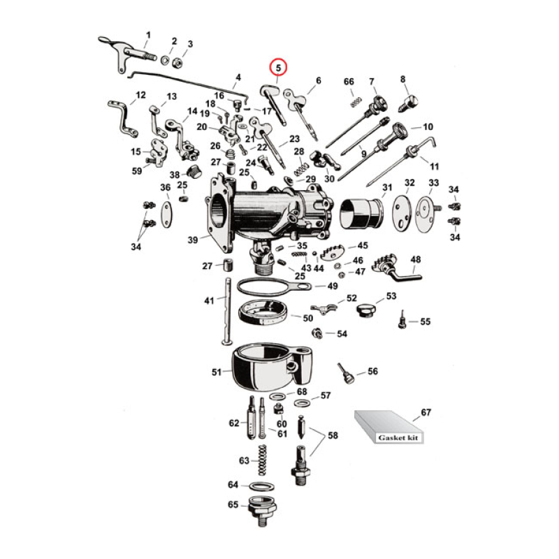 AIR INTAKE SHAFT, WITH SCREWS 970243