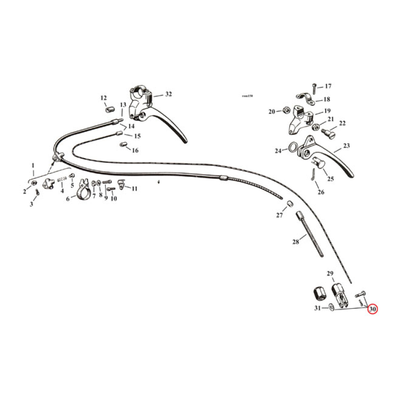 CLEVIS PIN/WASHER/COTTER PIN KIT BLACK PARKERIZED 970480