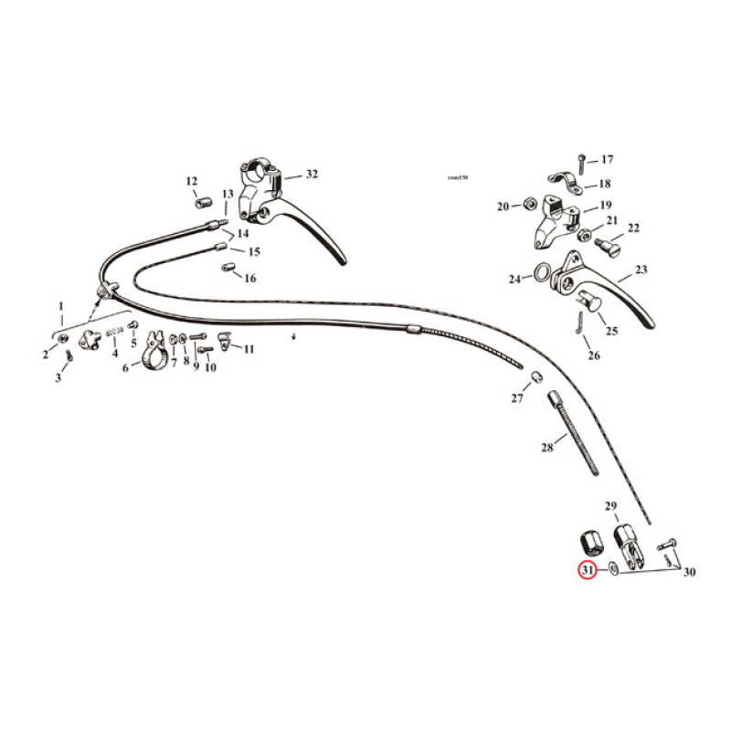 WASHER, CLEVIS PIN 970482