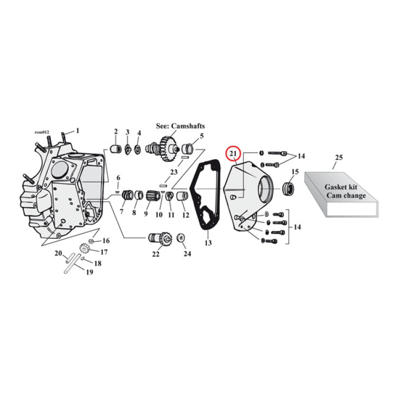 CAM COVER, CHROME 970770