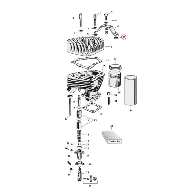 SPACER, MOTORMOUNT BRACKET (ALU HEADS) 971129