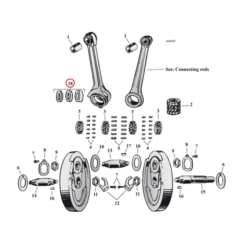 CONNECTING ROD RACE SET 971195