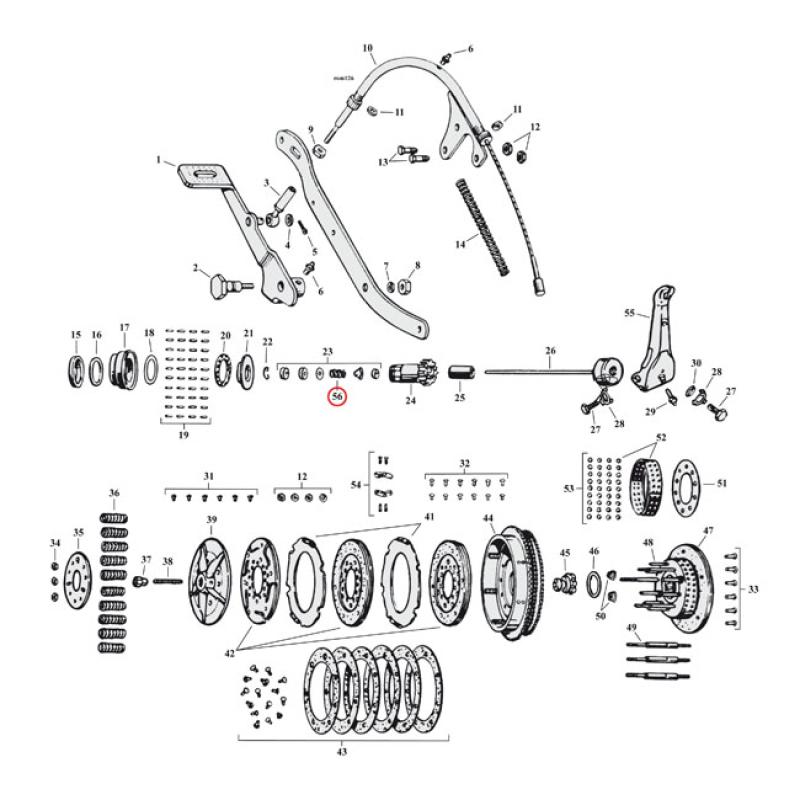 SPRING, PUSHROD SEAL KIT PUSHROD CLUTH 971299