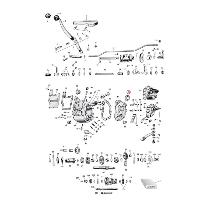 RACE, OUTER BEARING TRANSM. MAINSHAFT 971355