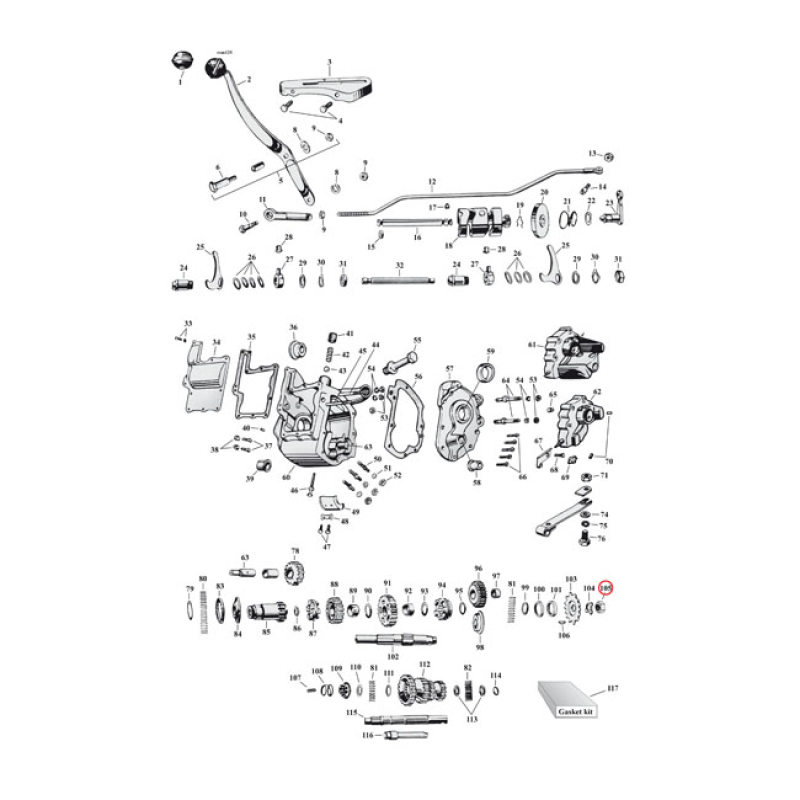 NUT, TRANSM. SPROCKET 971407
