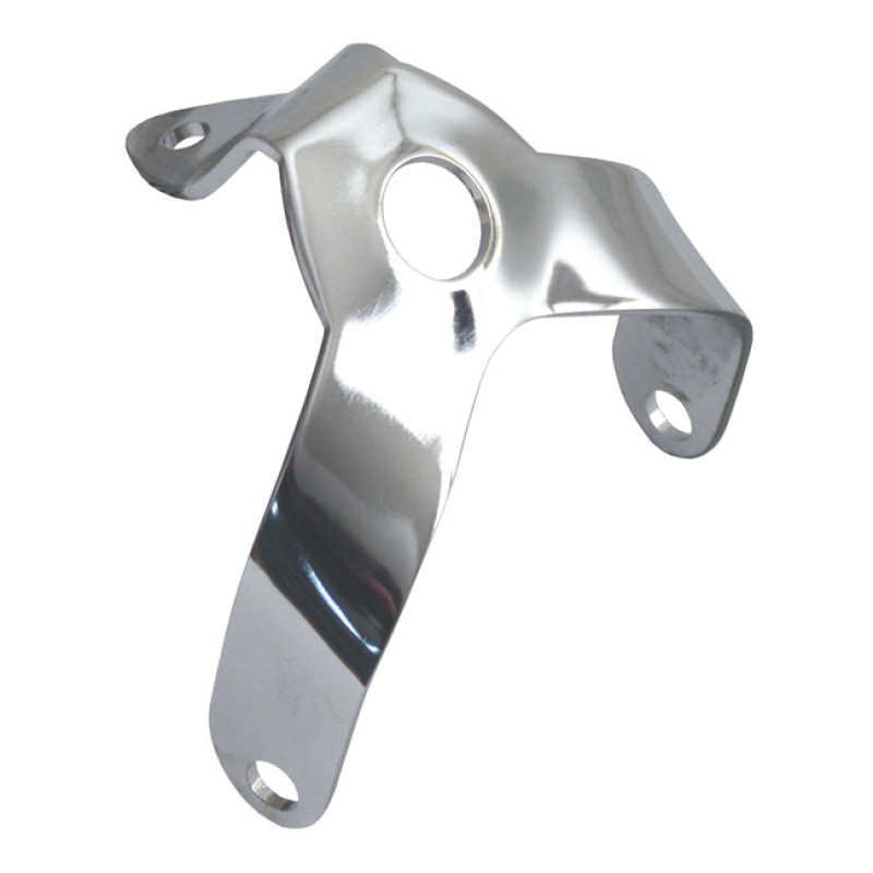 SPRINGER HEADLAMP BRACKET. CHROME CHROME PLATED STEEL.  OEM STYLE REPR 971476