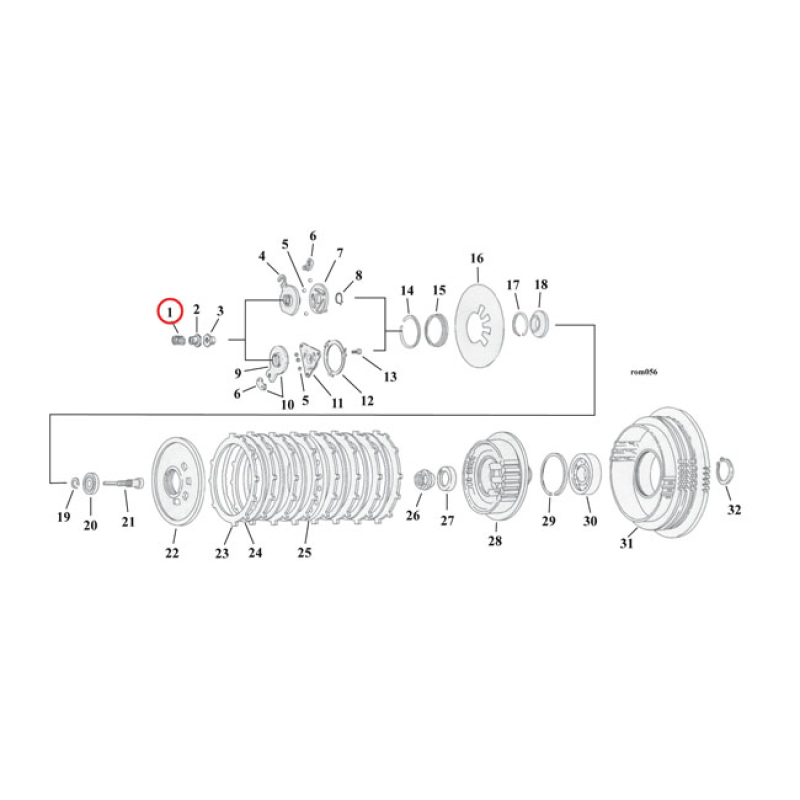 EASTERN CLUTCH, ADJ. SPRING 971585