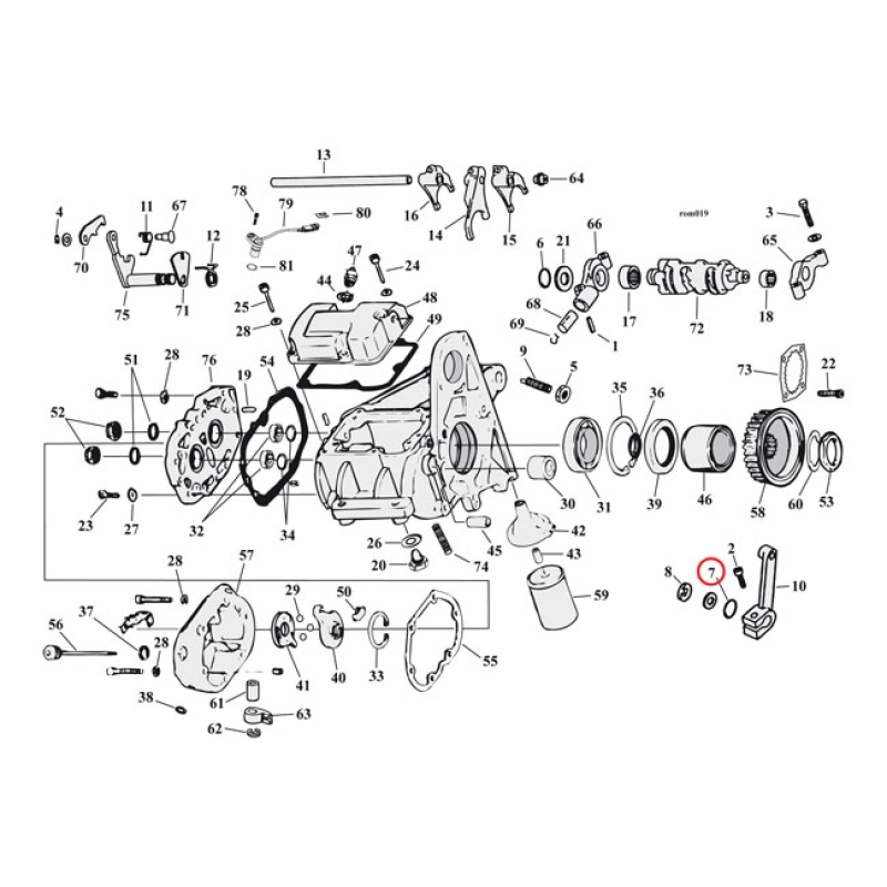 RETAINING RING, SHIFTER ROD 972293