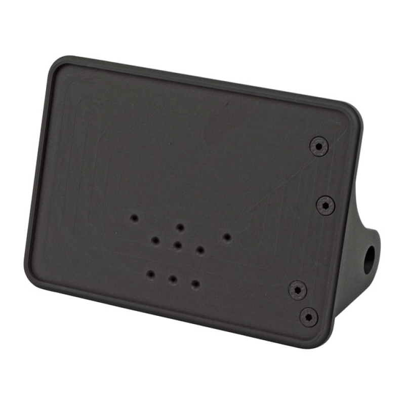 CPV, SIDE MOUNT LICENSE PLATE BRACKET. BLACK BLACK POWDER COATED ALUMI 973022