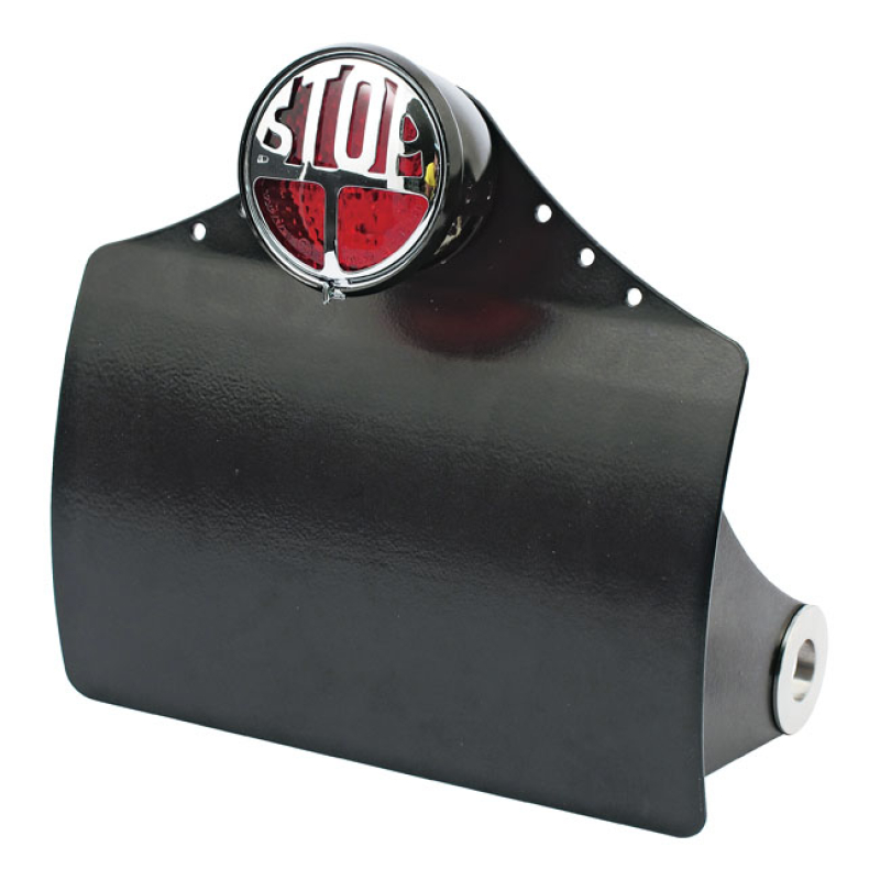 CPV CURVED LICENSE PLATE BRACKET BLACK, PINSTRIPING ON BACKSIDE, WITH 973047