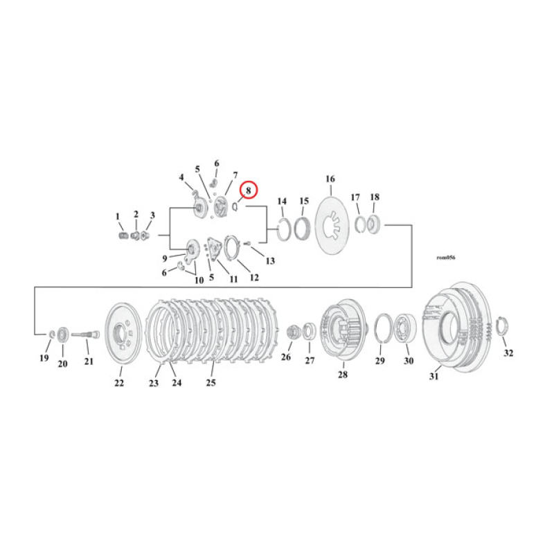EASTERN RETAINING RINGS,CLUTCH BEARING 973244