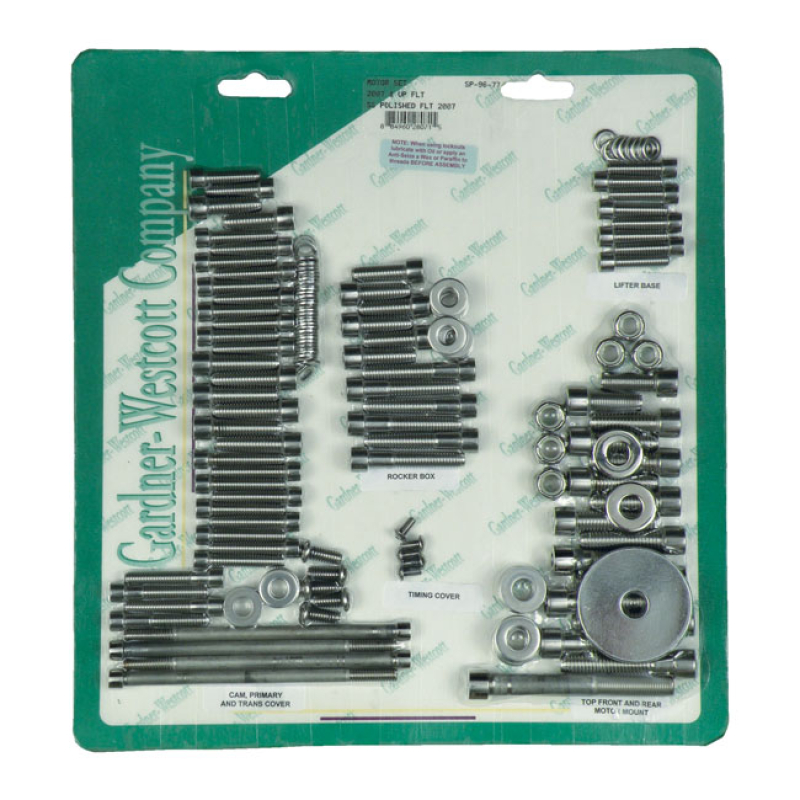 MOTOR SCREW SET POLISHED STAINLESS ALLEN 975858