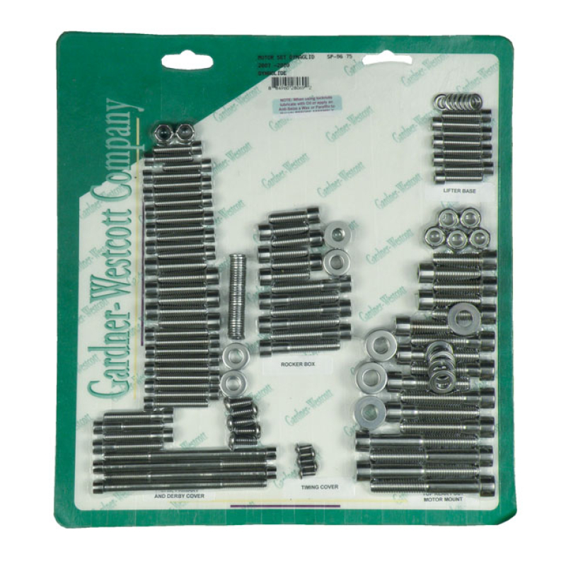 GW MOTOR SCREW SET, POLISHED SS ALLEN 975883