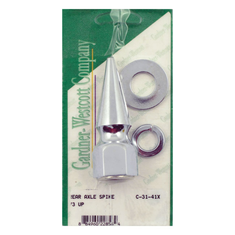 REAR AXLE MOUNT SET CHROME, SPIKE NUT WITH HARDENED WASHER, LOCK WASHE 975993