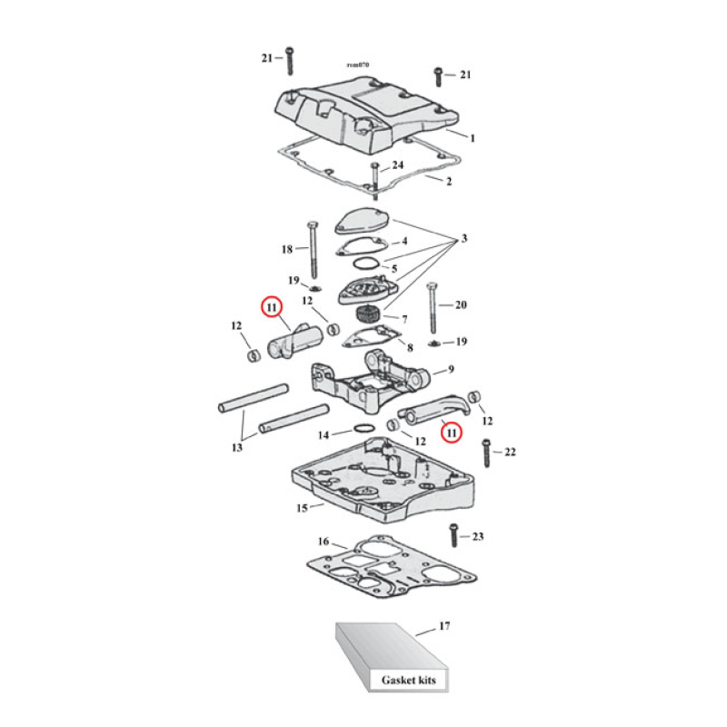 JIMS ROLLER ROCKER SET, 1.745 RATIO 978032