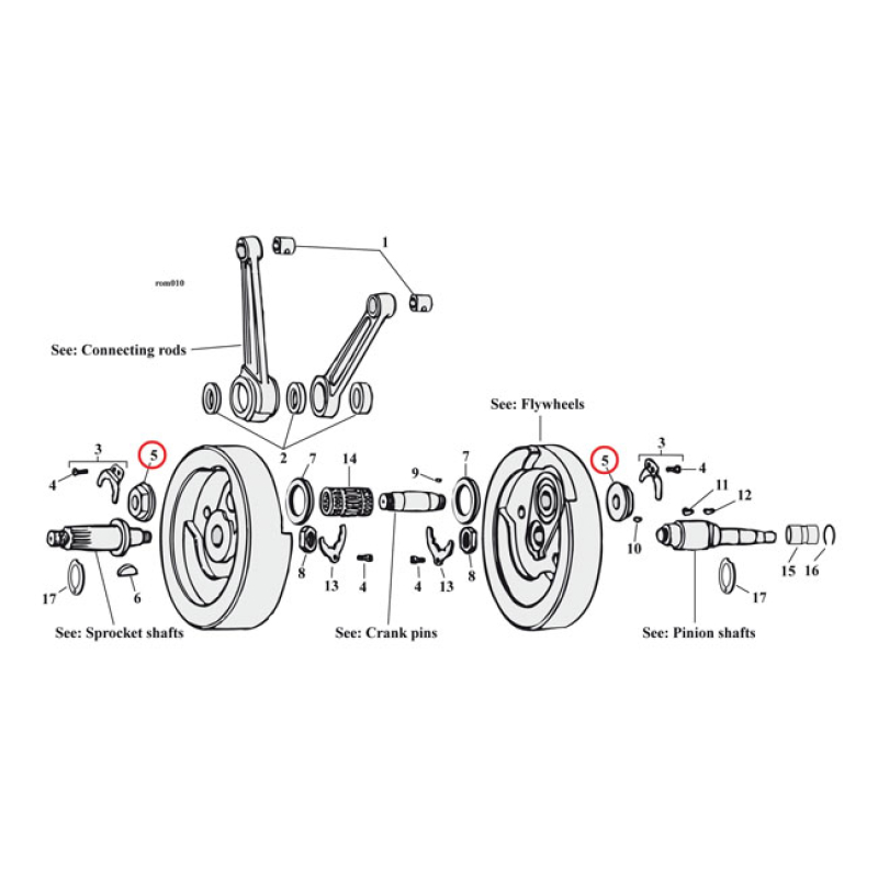 JIMS, CRANK PIN NUT 978252