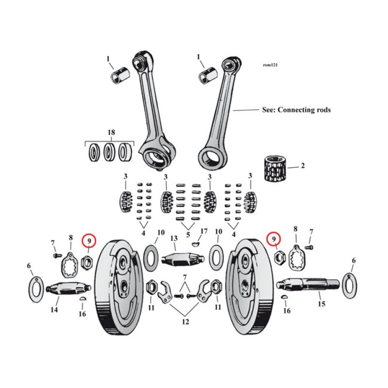 CRANKPIN NUTS 978260