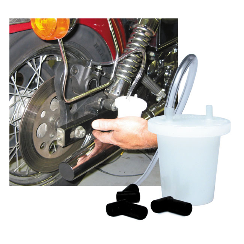 JIMS, BRAKE BLEEDER KIT INCL. 3 ADAPTERS, CLEAR LINE & CATCH-CAN 978463
