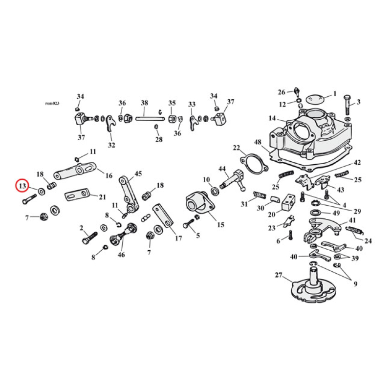 THRUST WASHER, SHIFT LEVER / DISTRIBUTOR SHAFT .062&quot; THICK.  OEM REPLA 979908