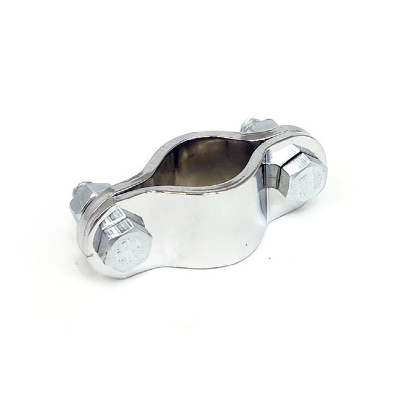 PAUGHCO, 2-PIECE FRAME CLAMP. 1&quot; DIAMETER. CHROME 1&quot; (25.4MM) DIAMETER 980428
