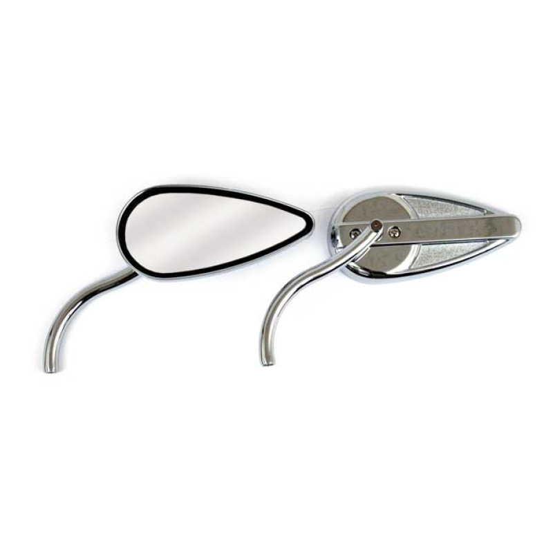 TEARDROP MIRROR SET,WITH STYLED STEM 980641
