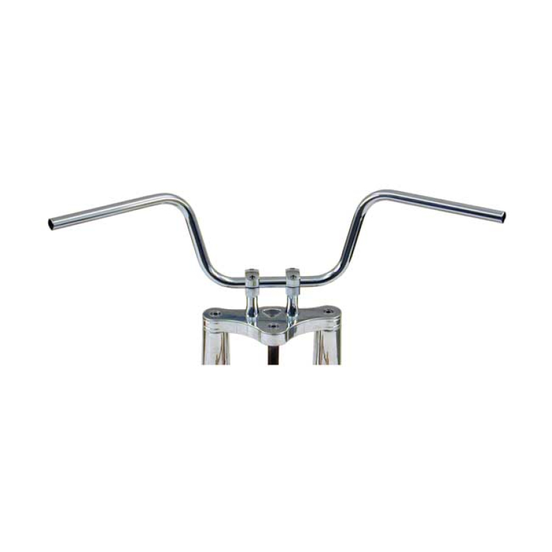 TRW 1&quot; APEHANGER HANDLEBAR CHROME 10&quot; RISE ABE CHROME. ABE APPROVED. 981221
