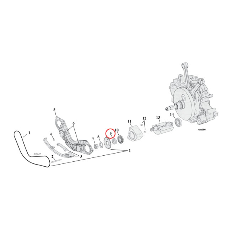 SPACER, BALANCER SPROCKET .180&quot; 981240