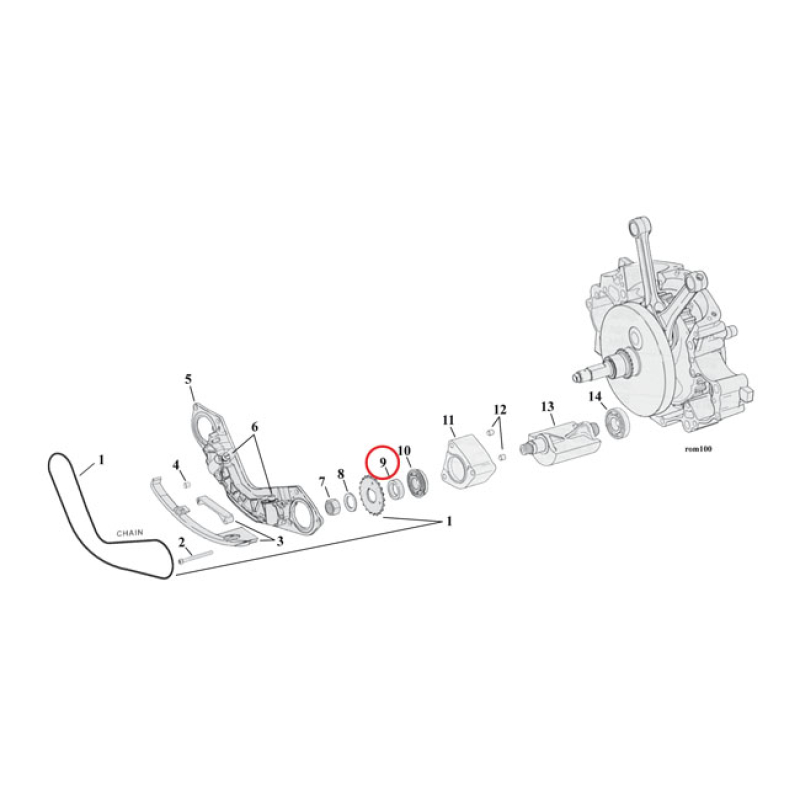 SPACER, BALANCER SPROCKET .130&quot; 981242
