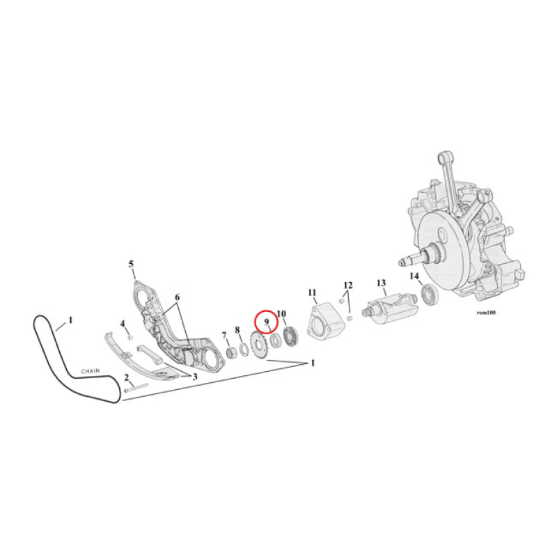 SPACER, BALANCER SPROCKET .170&quot; 981246