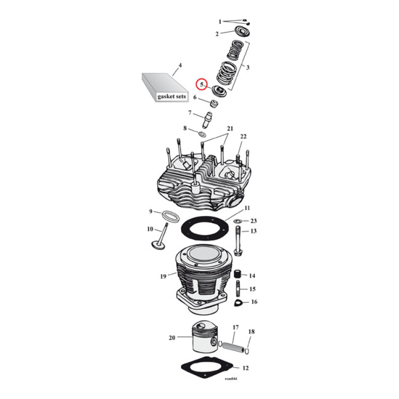 LOWER VALVE SPRING COLLAR, STD 982281