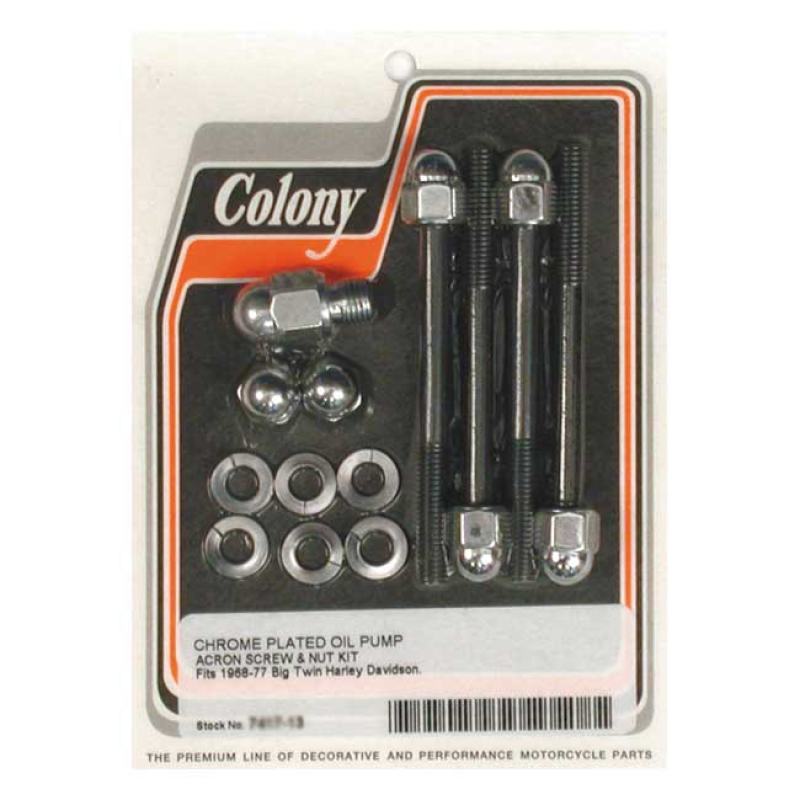 COLONY OIL PUMP MOUNT KIT ACORN CHROME 989078