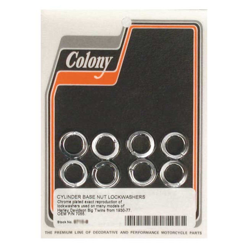 COLONY CYL BASE LOCKWASHERS CHROME, 7/16 989125