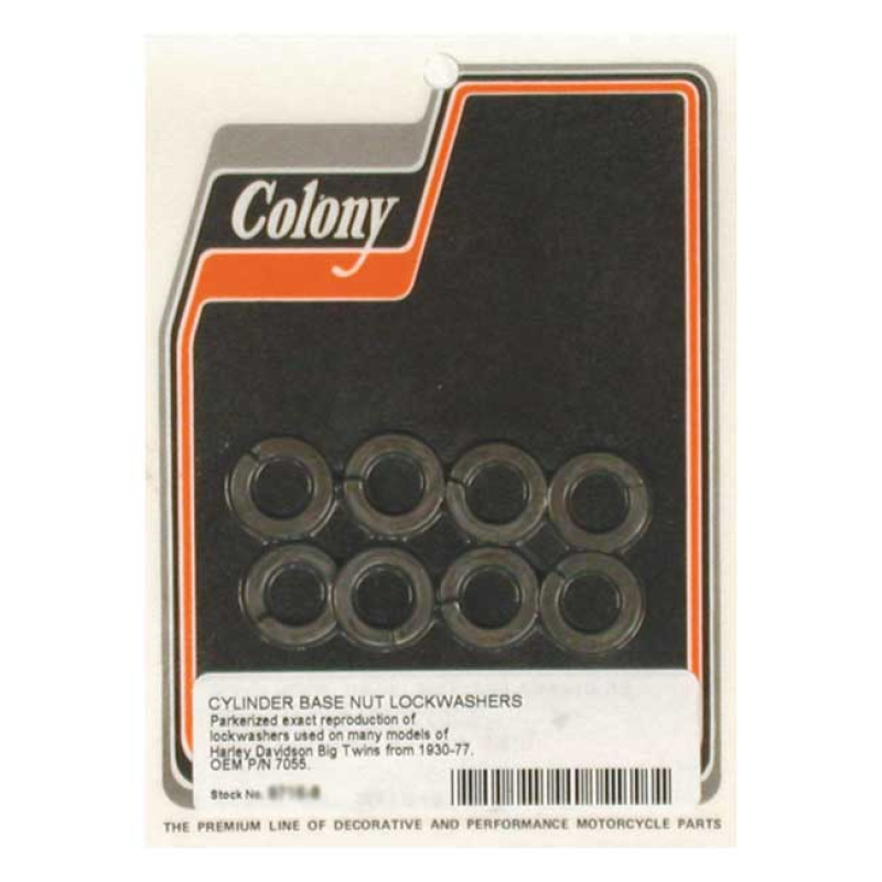 COLONY CYL BASE LOCKWASHERS PARKERIZED, 7/16 989127