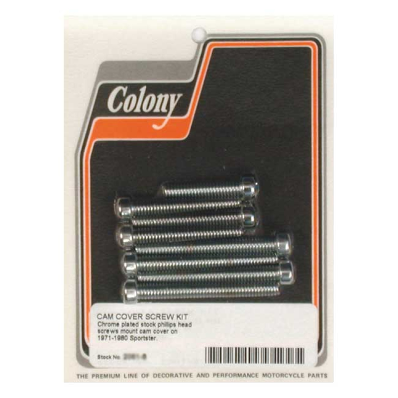 COLONY CAM COVER MOUNT KIT, OEM STYLE CHROME 989195