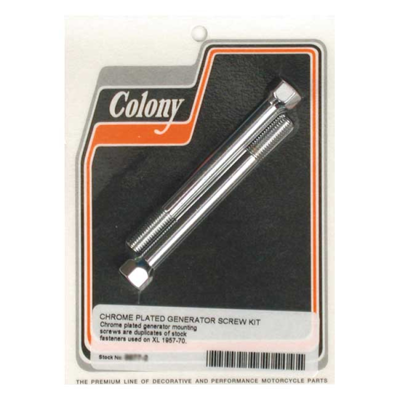 COLONY GENERATOR MOUNT KIT, OEM STYLE CHROME, 5/16-24 THREADED 989214