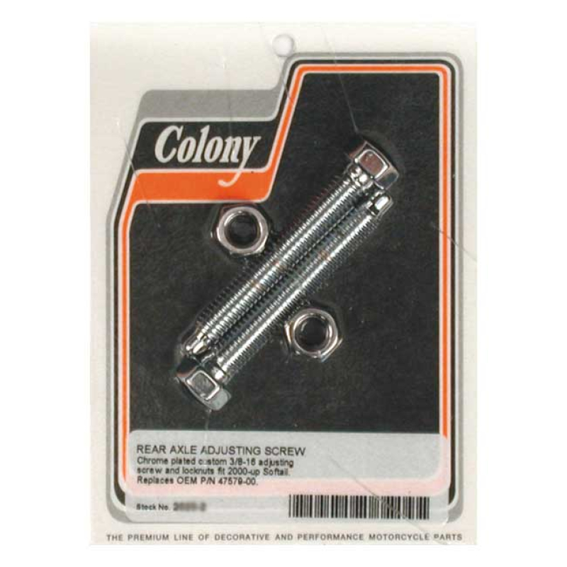 COLONY AXLE ADJUSTER KIT, DOMED HEX 989376