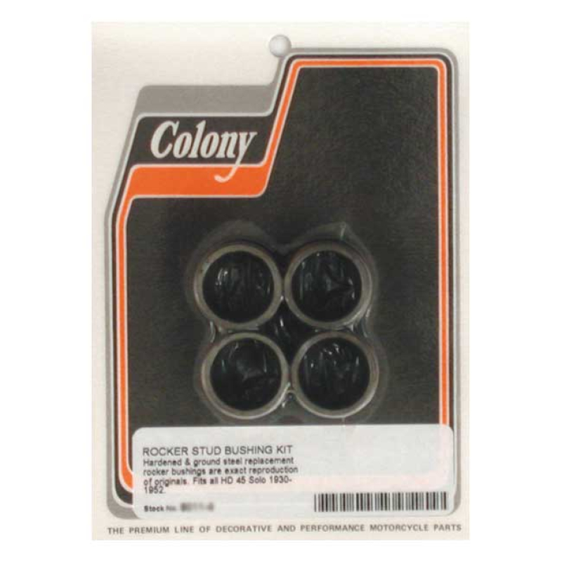 COLONY, ROCKER STUD BUSHING KIT 45&quot; SPRINGER FORKS INCLUDES FOUR HARDE 989748