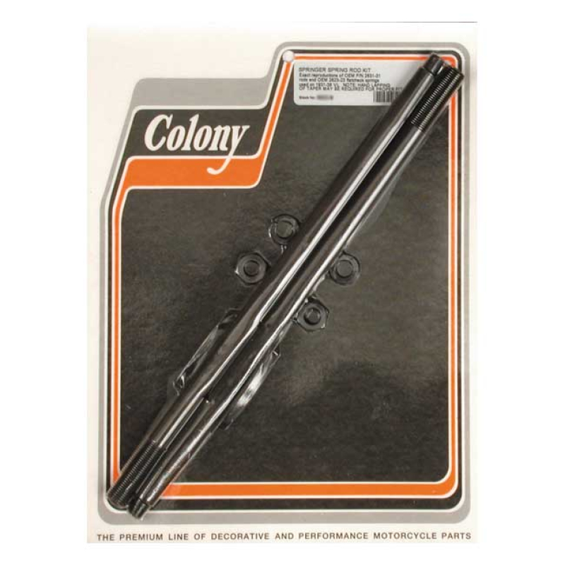 COLONY SPRINGER SPRING ROD KIT PARKERIZED, FOR SPRINGER FORKS 989758