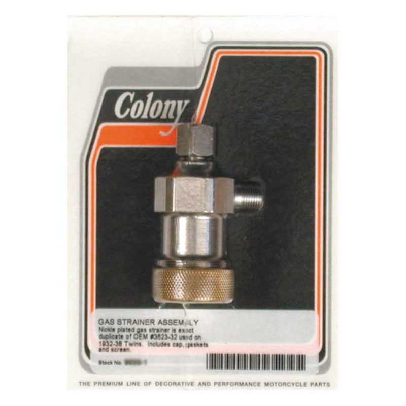 COLONY, GAS STRAINER. NICKEL NICKEL PLATED.  EXACT DUPLICATE OF THE OR 989824