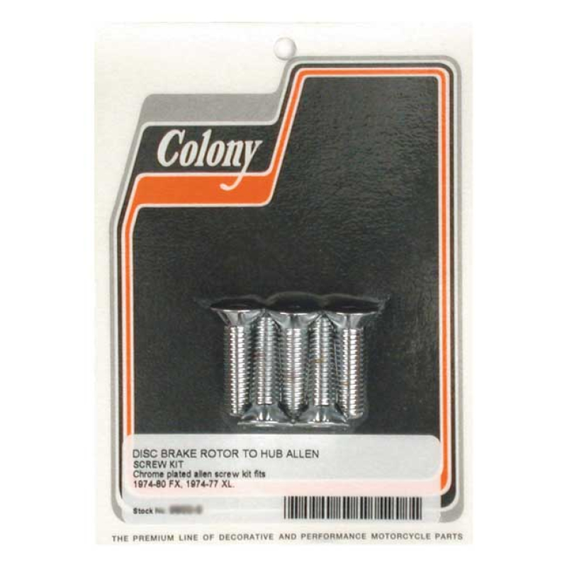COLONY BRAKE ROTOR BOLT KIT 989933